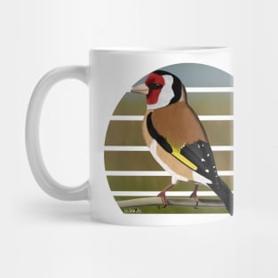 jz.birds Goldfinch Bird Animal Design Illustration Mug